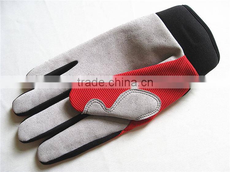 Welcome OEM/ODM Fashion Microfiber Leather Custom Moto Gloves