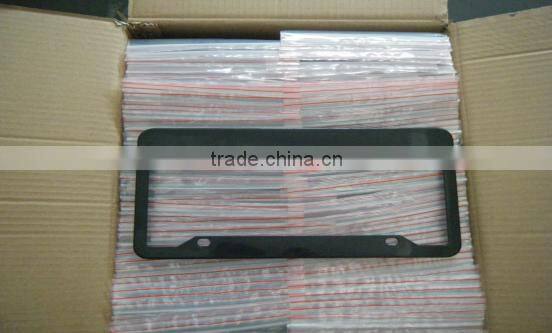 Factory promotional!! hot selling low price car license frame with chrome finish