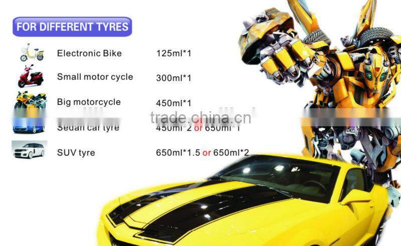 2016 CANTON FAIR Aeropak China Automatic Tyre Sealer Inflator 450/550/650ml for bike and car