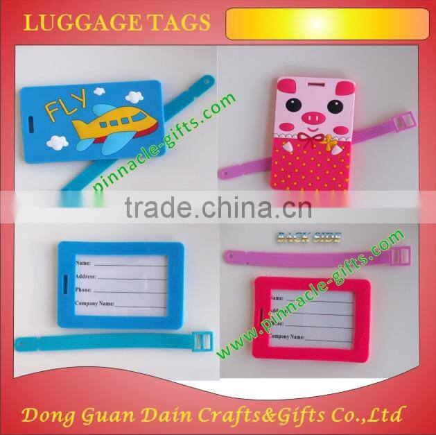 luggage tag/soft pvc luggage tag/pvc bagage tag