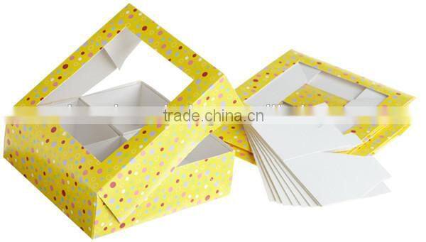 Paperboard Paper Wrapped cake board box for bakery