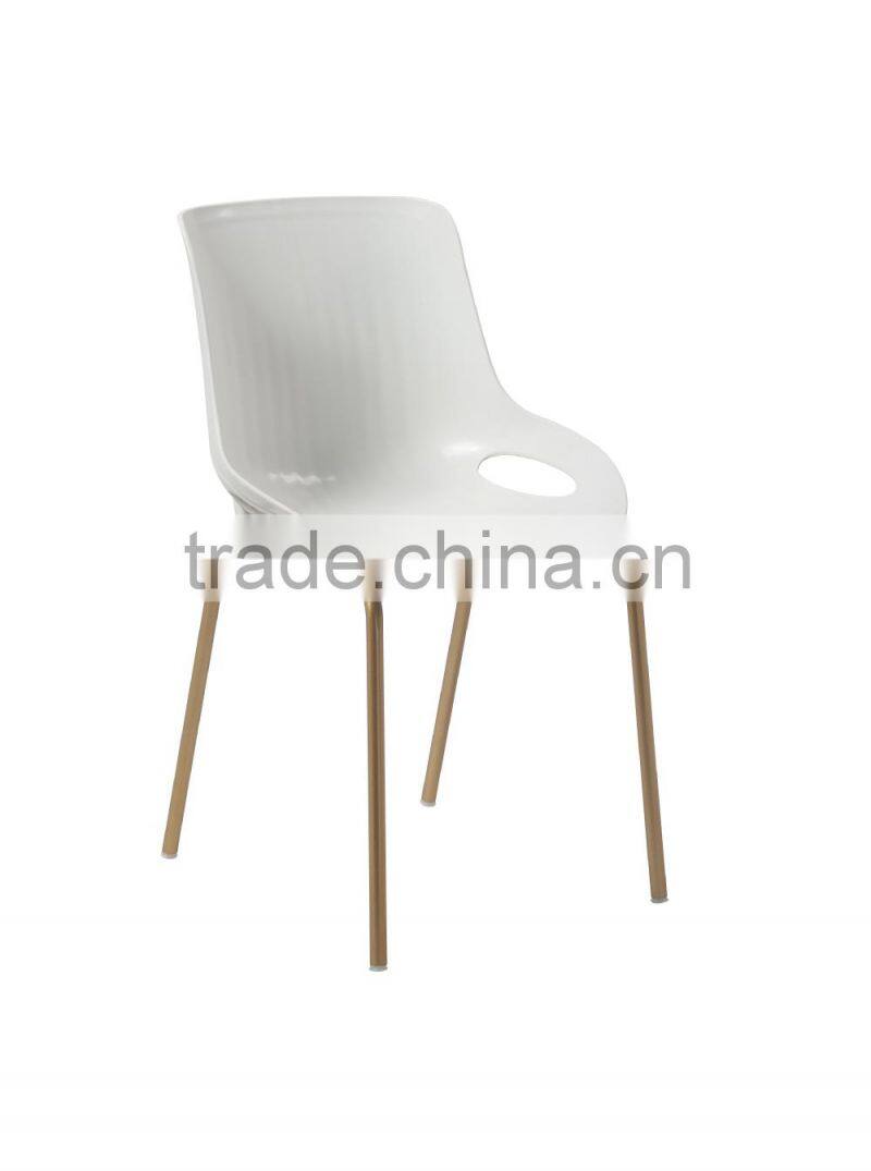 2014 hot sale white stackable plastic chair weight HC-N020
