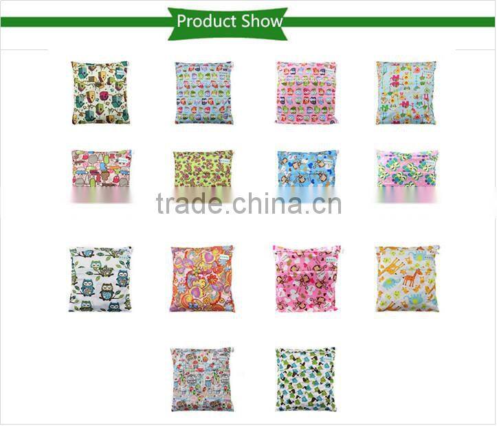 Colorful Printed baby waterpoof PUL wet bags for diapers
