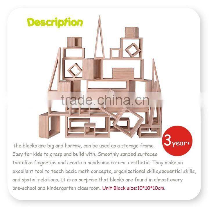 Kids Studay Wood Hollow Blocks