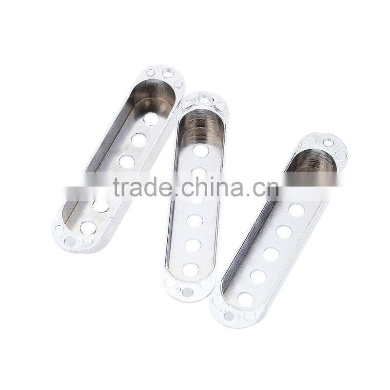 Guitar Pickup Covers Volume/Tone Control Knobs Switch Tip Chrome-Plated for Stratocaster Strat
