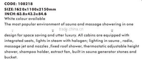 Jazzi Popular Steam Sauna Room