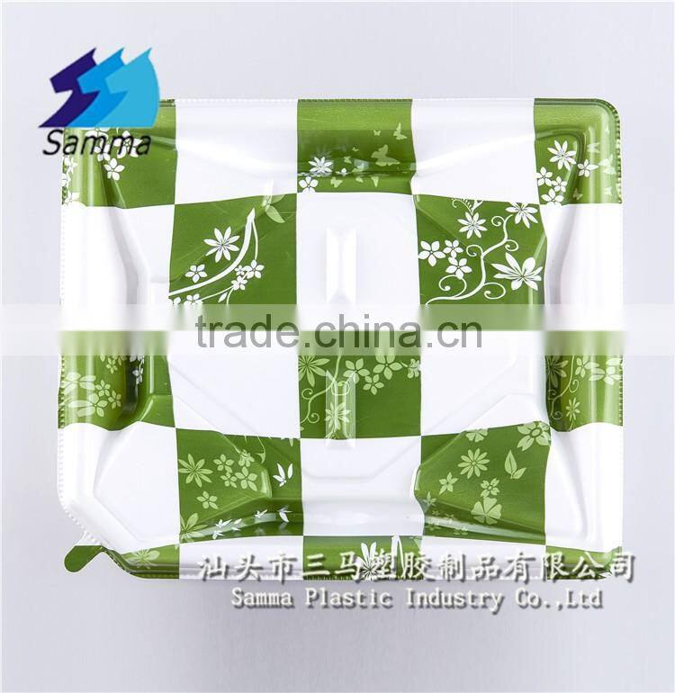KW-0014FG-GN Plastic sushi containers for food