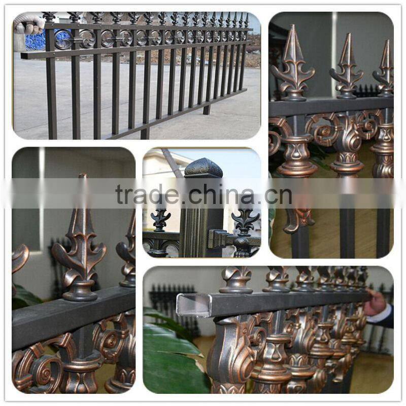 2016 Modern design powder coated cheap fence of aluminum