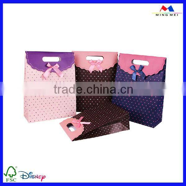 Hot new products for 2015 fashion custom printing color paper handbag