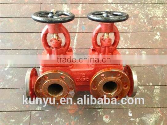 Marine flanged single arrangement suction stop valve box