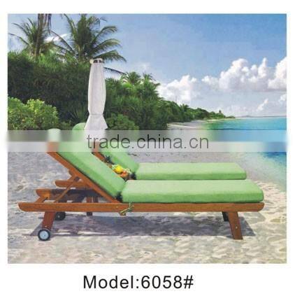Outdoor wooden sun lounger garden wooden sunbed chairs