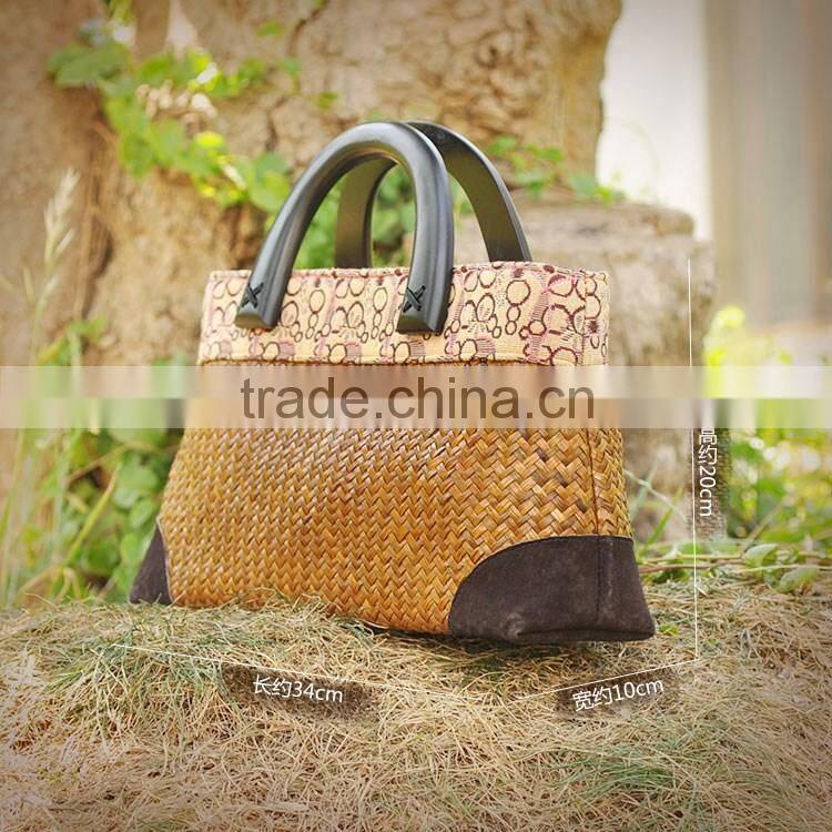 High quality straw bags beach handmade tote bags thailand straw bag summer beach bags