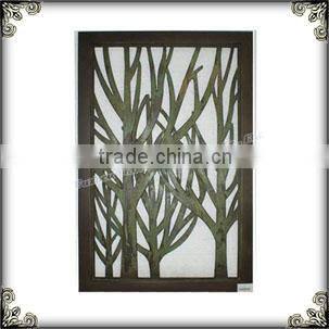 Handmade glass tree wall decor