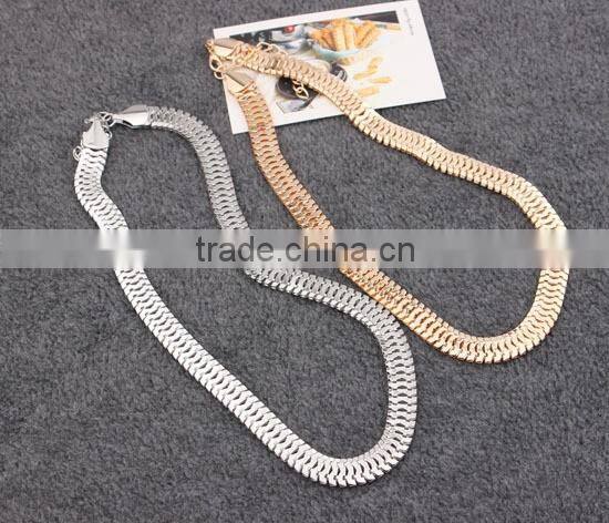 Top Quality Gold Silver Plated Chunky Pendant Statement Necklace Women Necklaces & Pendants Fashion Necklaces for Women 2014
