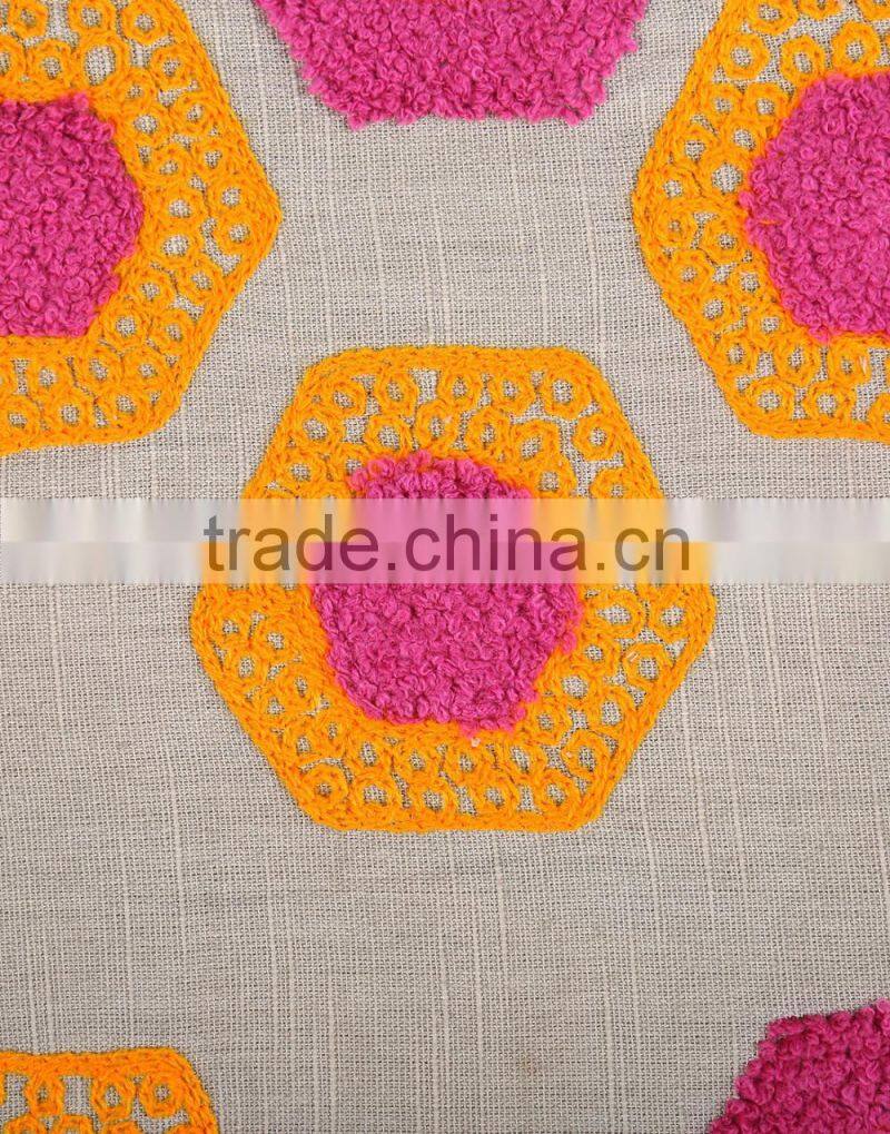 Home Decorative Pillow & Cushion Cover Vinatge Cover Colorful Geometric Cotton Linen Pillow Case Cushion