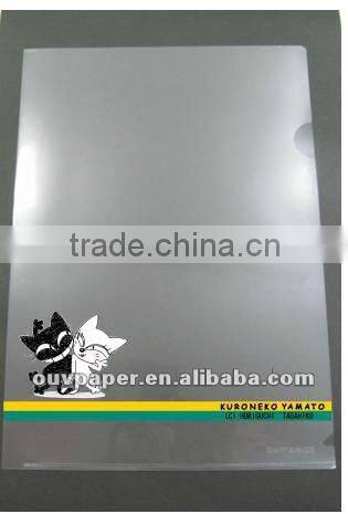 Colourful transparent L folder