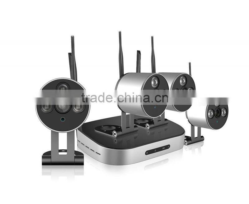 Wireless Mini Ip Camera Kit With 4ch NVR