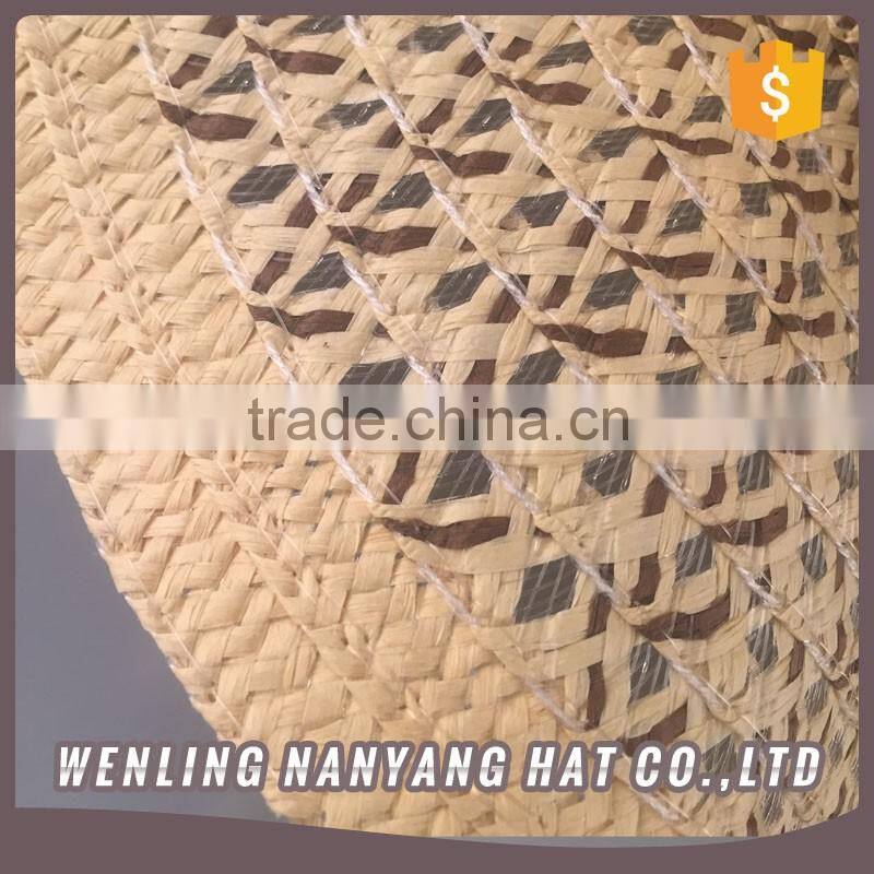 Solid Color Band Braided Sun Hat Women Sun Visor Hat
