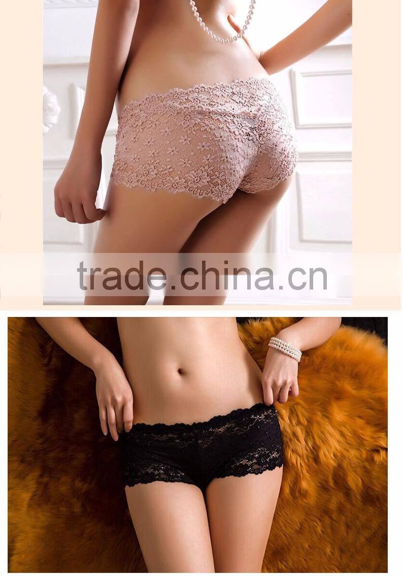 Full lace transparent panties girls fancy panties from china