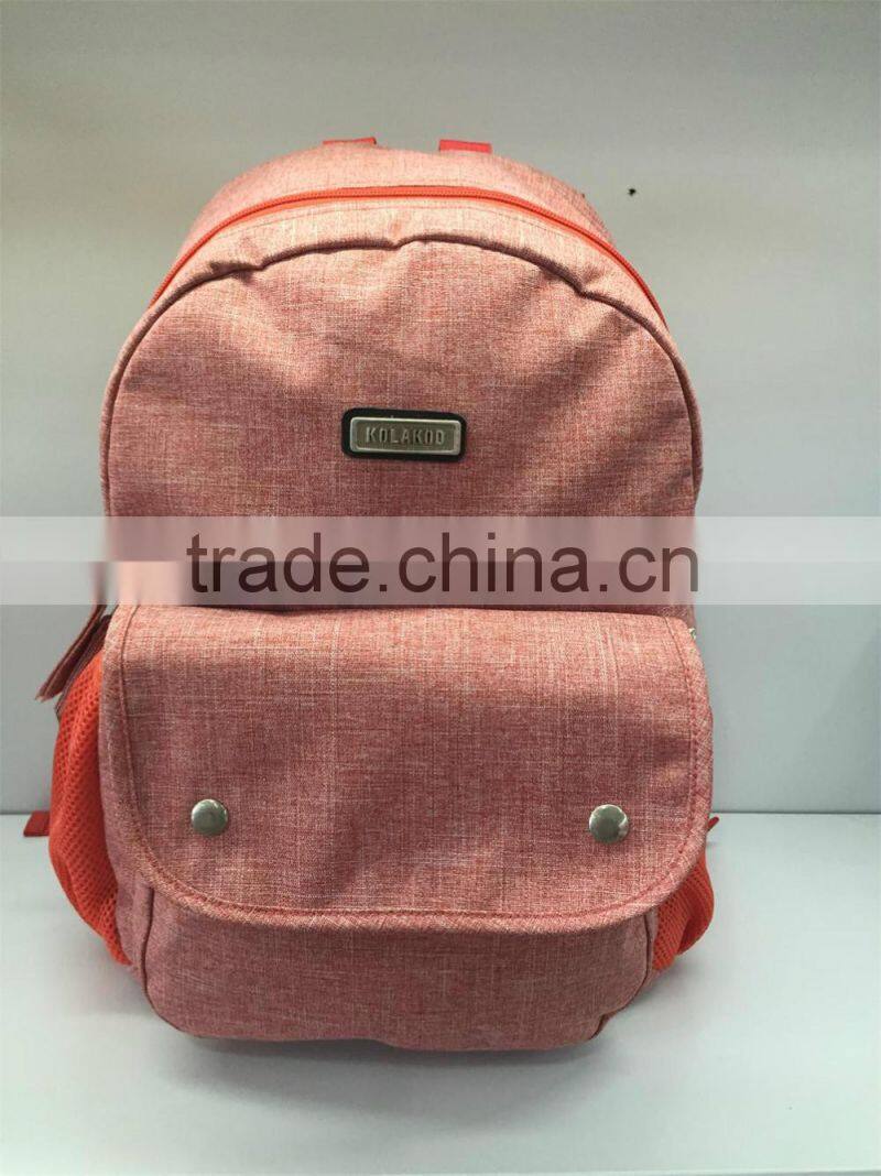 2016 fashion & concise plaid sport backpacks for outdoor activities,orange,YX-SP-14