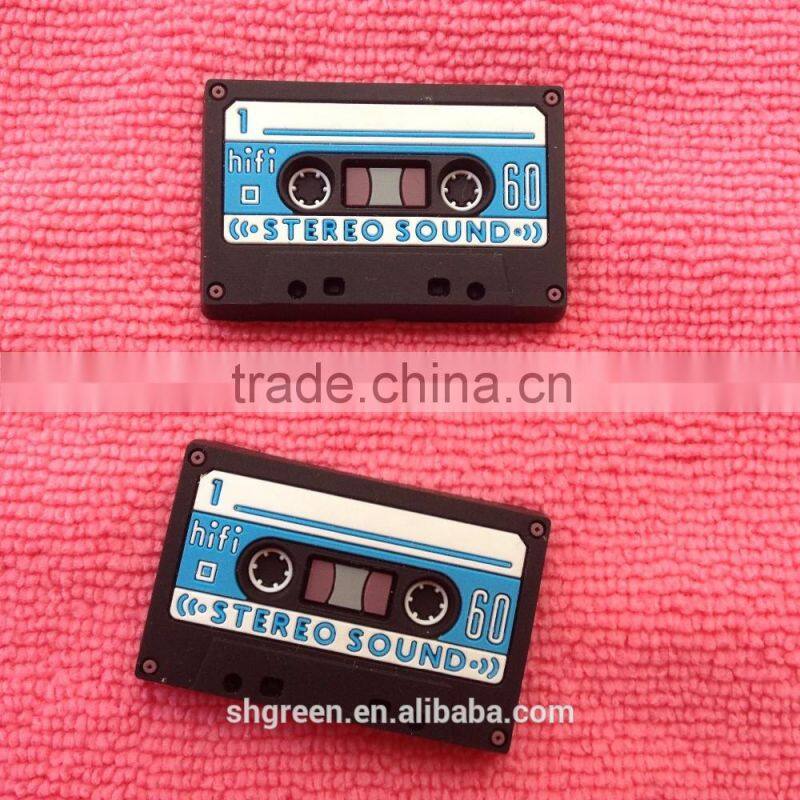 Factory price soft rubber logo tag,PVC rubber label with 3D effect