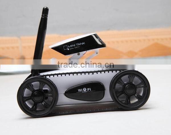 Mini i-Spy 4CH RC Tank WiFi FTV Car Android/IOS Controled WiFi Camera Remote Control Tank