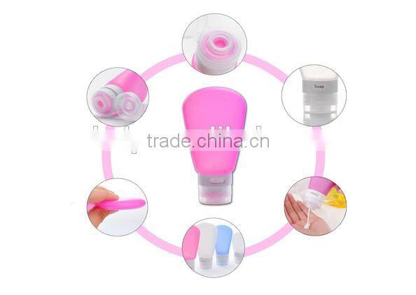 3 OZ Travel Size Bottles Set, Leak Proof Empty Cosmetic Containers Squeeze Bottles