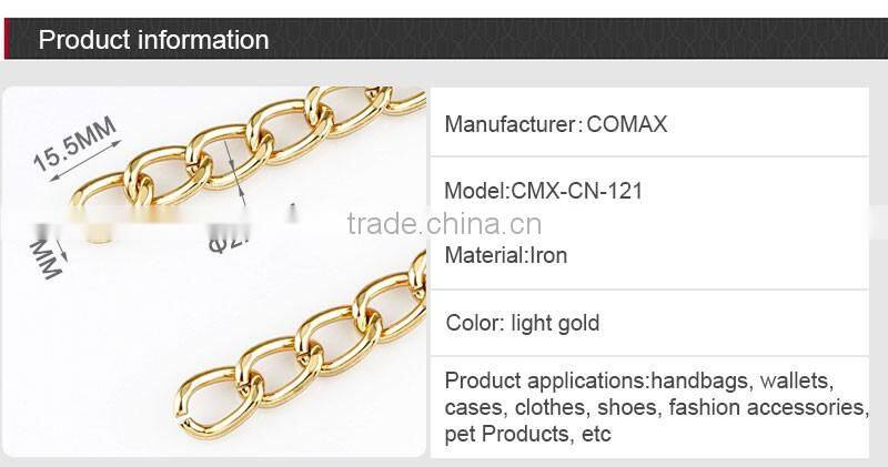 Luxury gold metal decorative bag chain