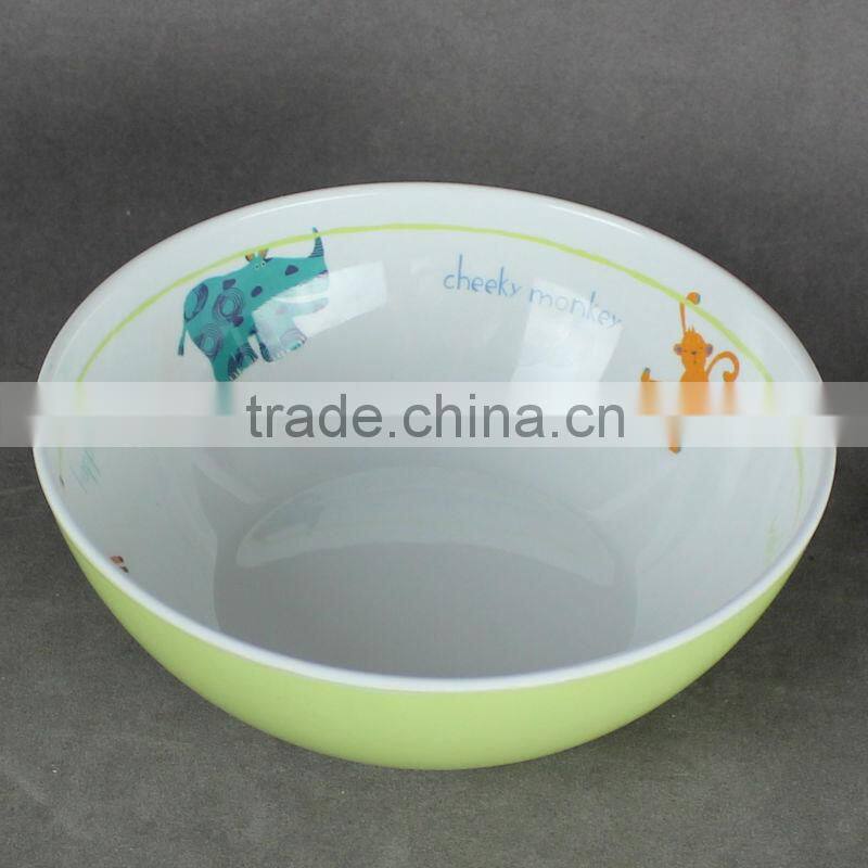 kids printed melamine bowl