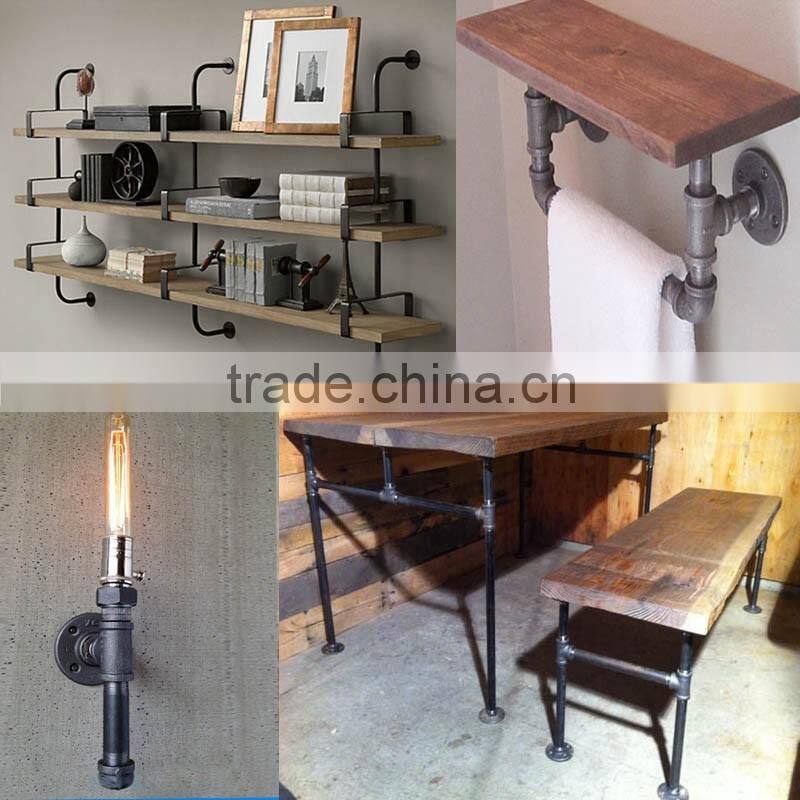 black malleable iron soild five way pipe joint