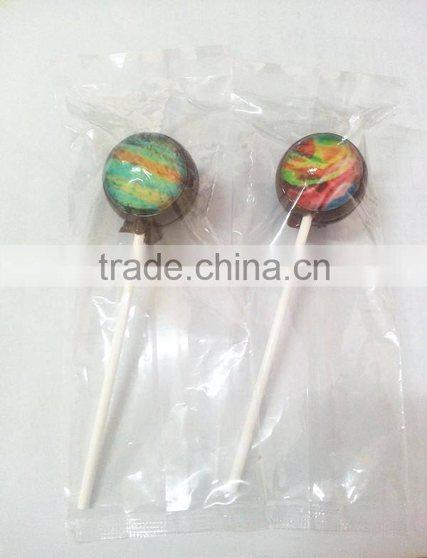 NEW innovation handmade filling3D Universe Planet fancy Lollipops