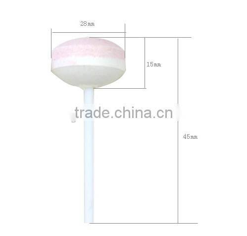 Dual colors compressed powder sugar free lollipop