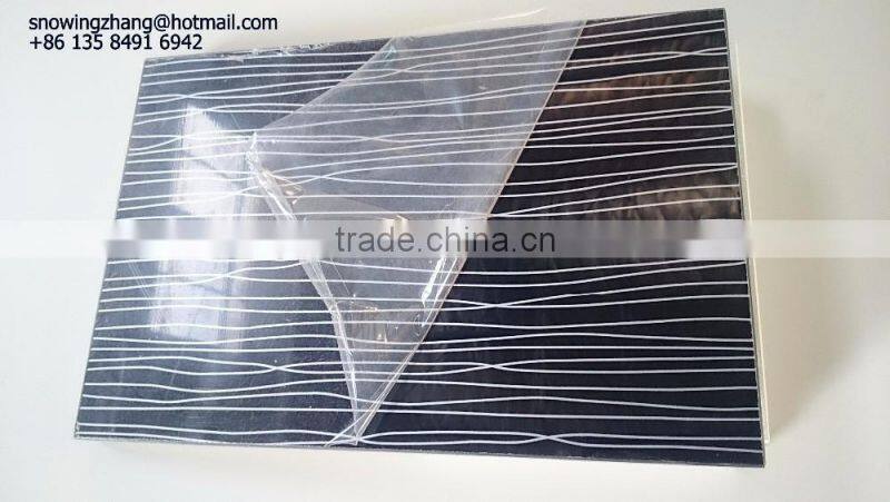 Popular black line acrylic mdf kitchen cabinet panels