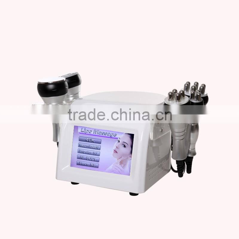 Factory wholesale 5 in 1 vacuum ultrasonic cavitation massager slimming machine with CE