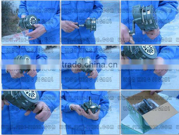 LION KING signal sirens, Hand Operated Siren LK-100,manual alarm,hand crank sirens,Metal sirens