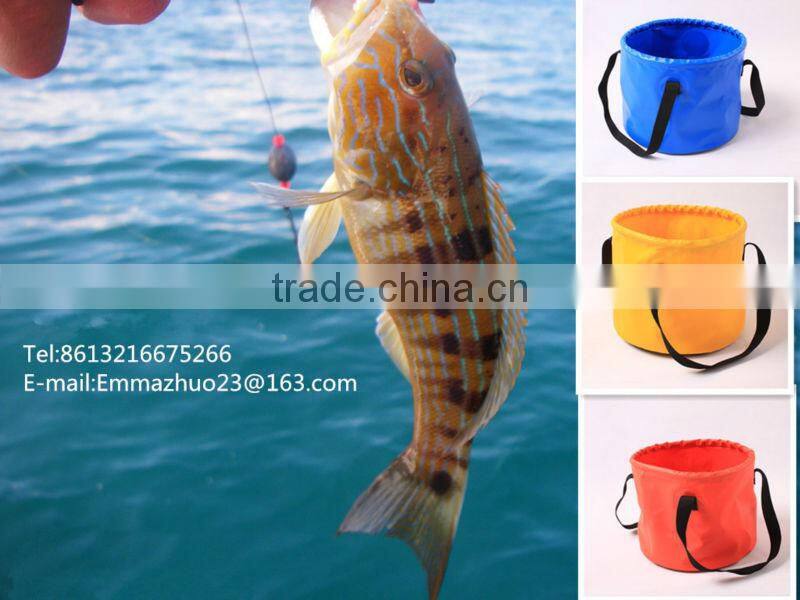 500D PVC Folding Bucket for fishing