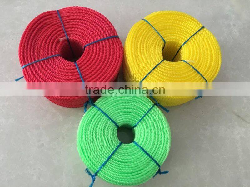 Best quanlity 2016 China PP danline rope,PE rope,PP color rope,fishing rope