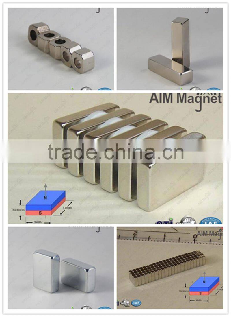 Tile shape rare earth magnet for generator