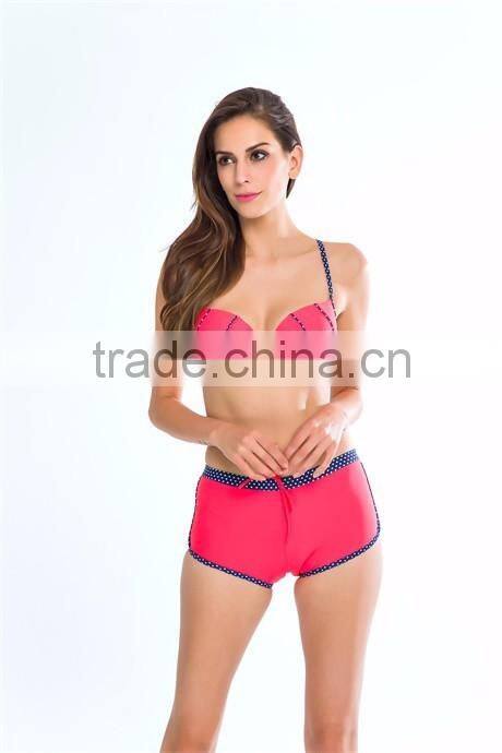 2017 model women high waist ladies swim wear