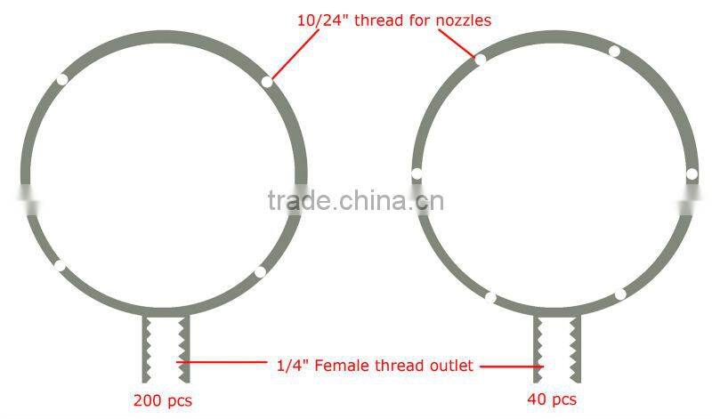 TY0439 HAIGINT New Design Fogging Rings With brass Fog Misting Nozzle