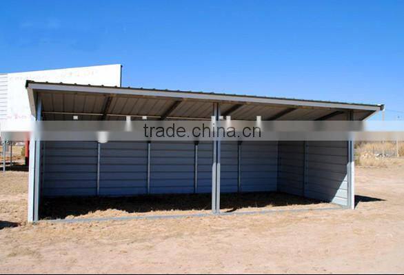 Steel frame horse stables