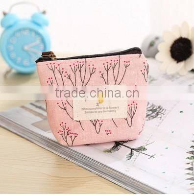 fashion retro canvas zero purse/lovely coin purse/key bag
