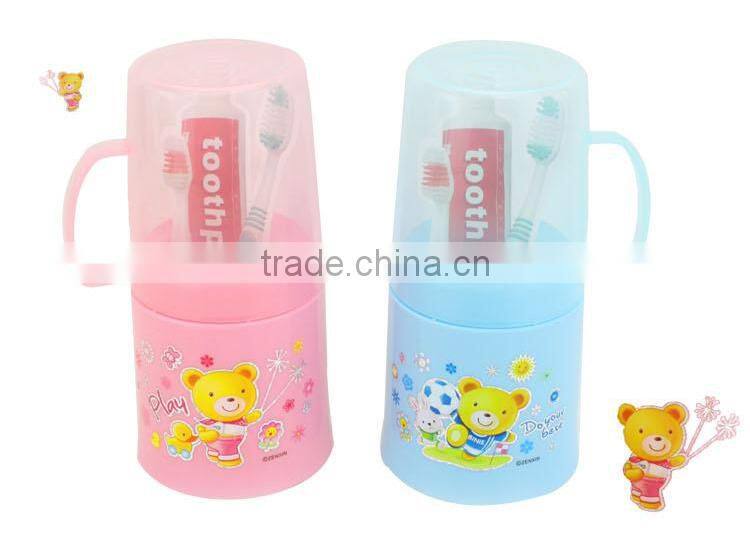 cute kids toothbrush cup washing set cup toothbrush holder