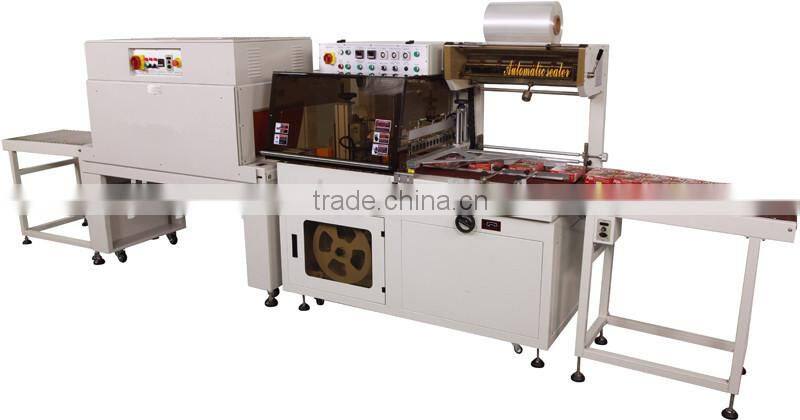 Economic book shrink wrapping machine
