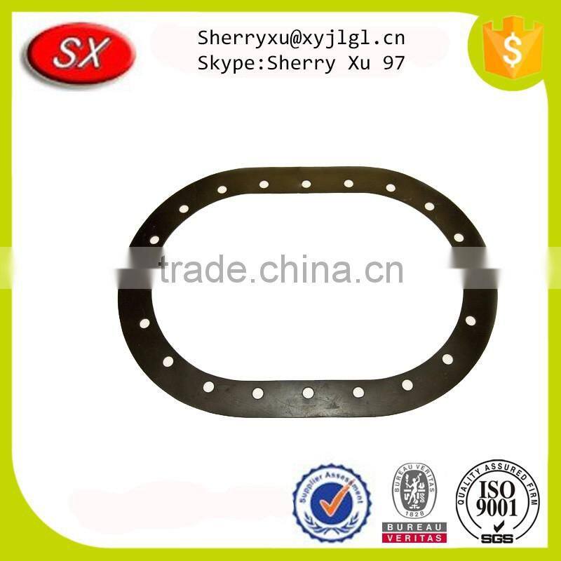 China factory custom high precision metal gasket with oval hole inside gasket