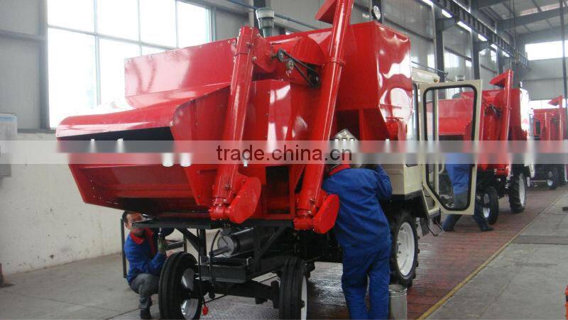 4LZ-1.5 wheel type mini wheat combine harvester