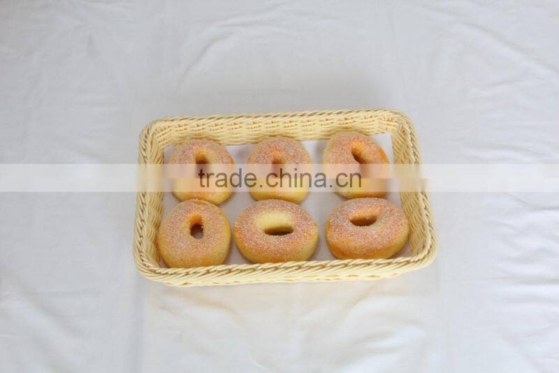 Food safe grade woven bread tray rattan basket