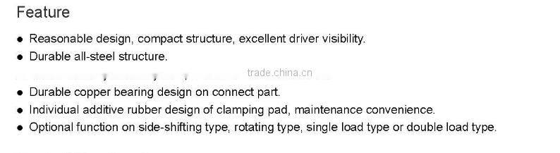 Chinese fork attachement over head block handler ,brick rock stacker