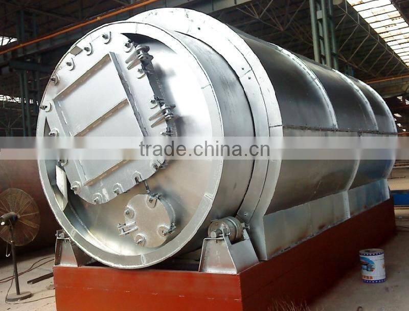 15 tons waste tire recycling pyrolysis system without polluted emission