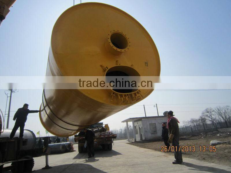 China manufacturer waste rubber/tire/plastic pyrolysis plant